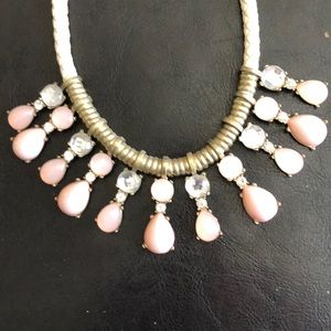 Necklace pink & rhinestones